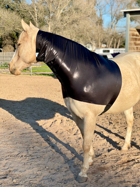 Metallic Black Faceless Hood Sleazy