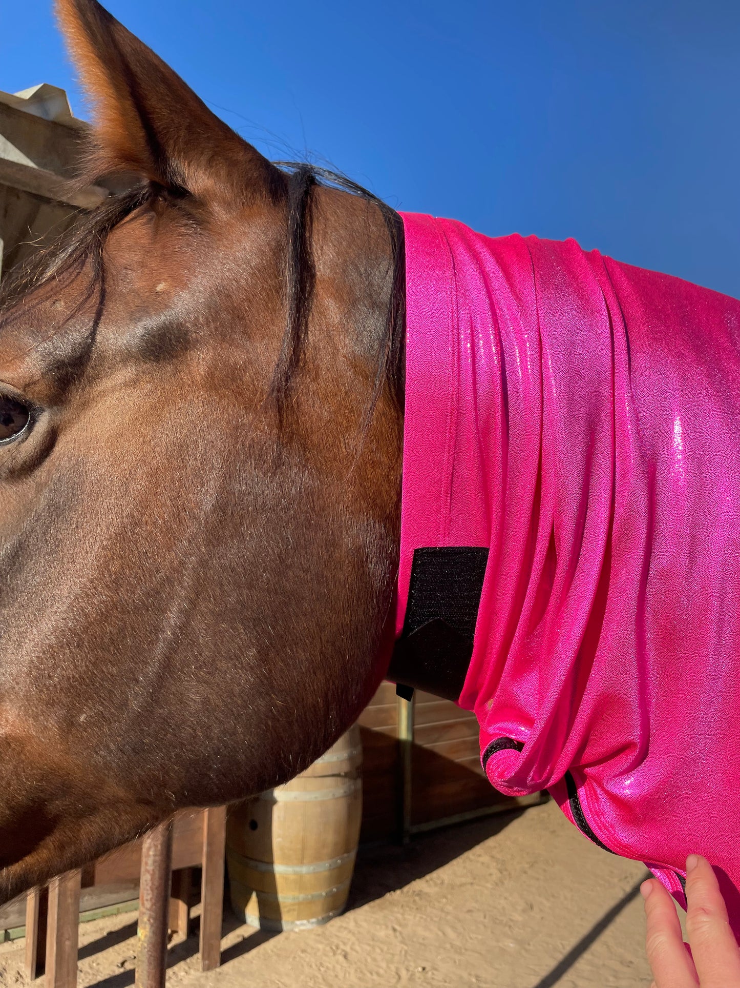 Metallic Hot Pink Faceless Full Body Sleazy