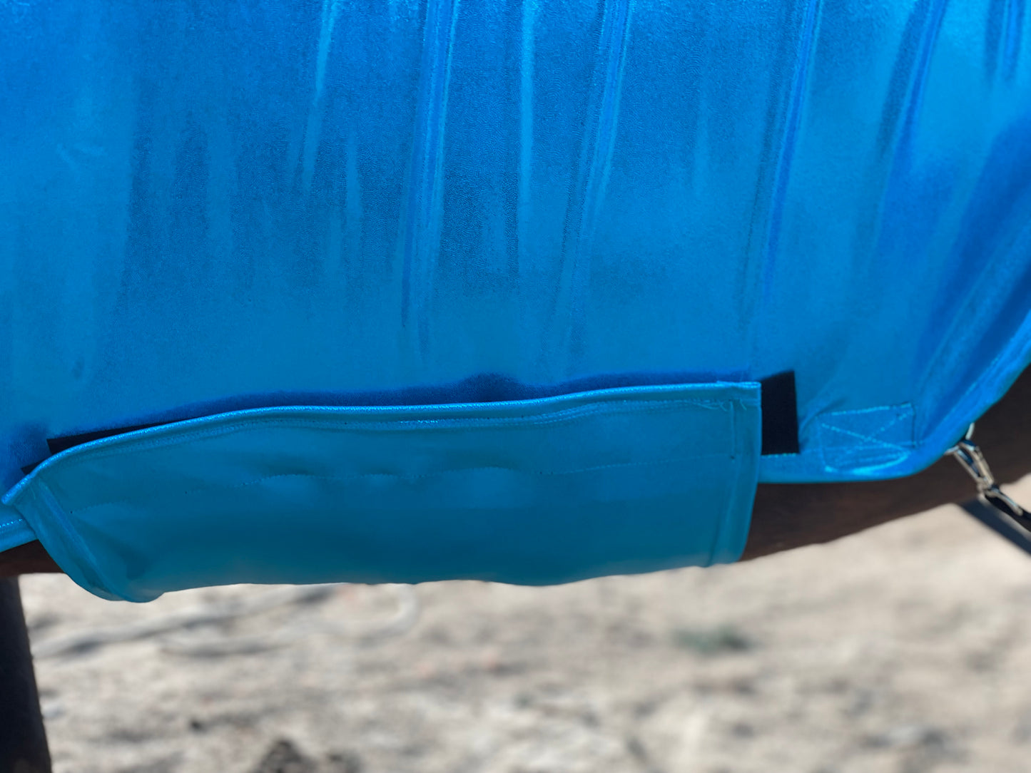 Metallic Turquoise Faceless Full Body Sleazy