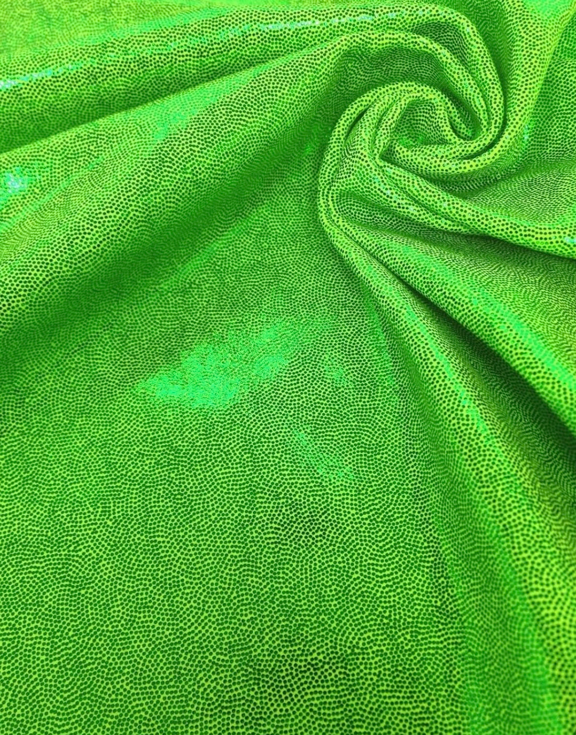 Metallic Lime Green Sleazy Hood