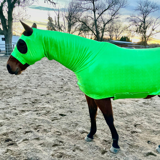 Metallic Lime Green Full Body Sleazy