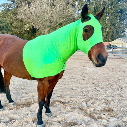 Metallic Lime Green Sleazy Hood