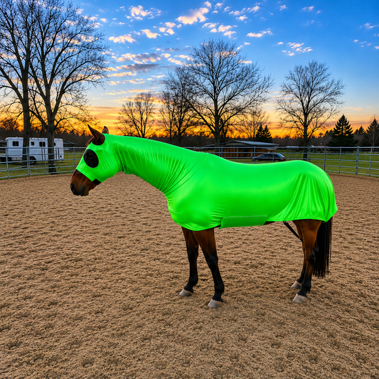 Metallic Lime Green Full Body Sleazy