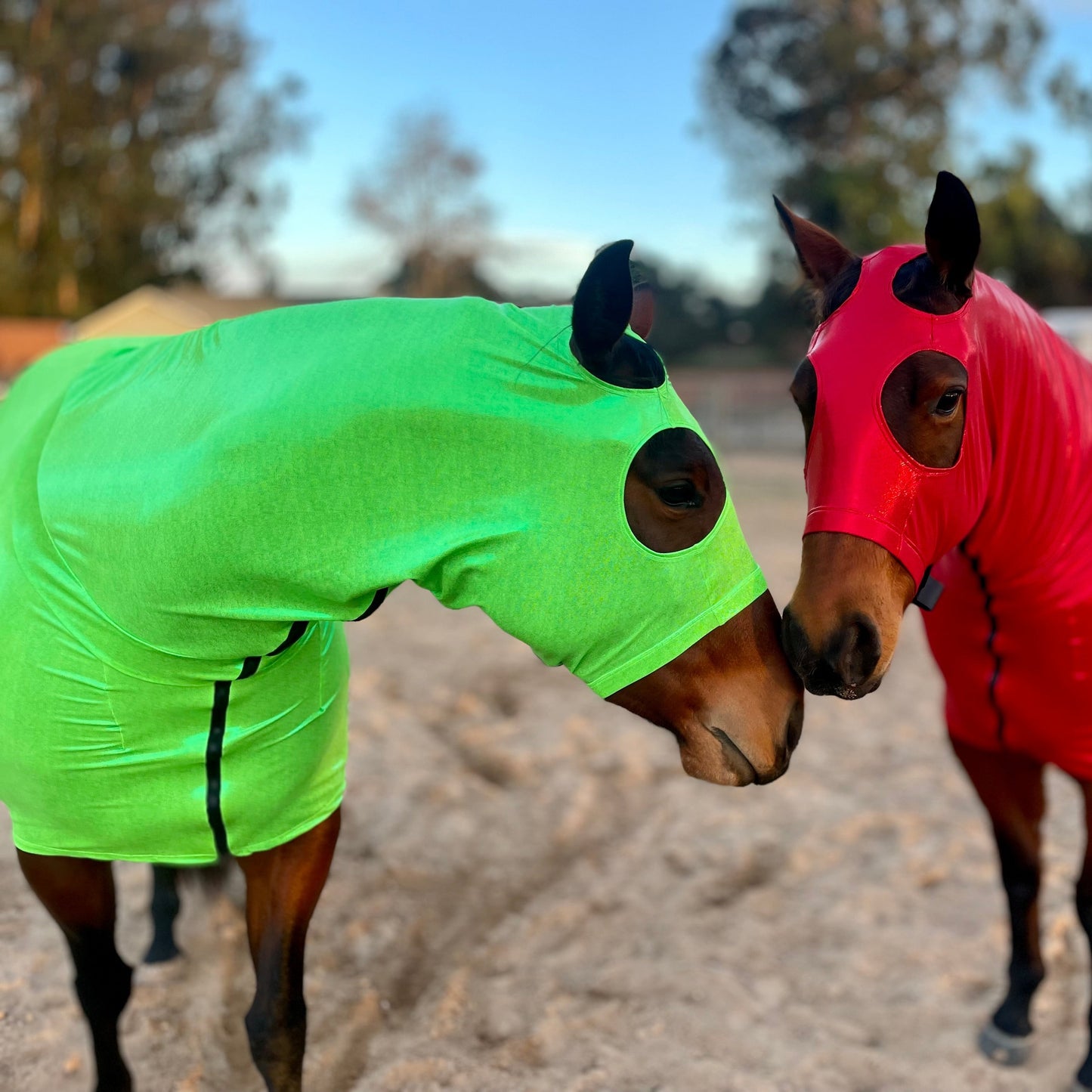 Metallic Lime Green Full Body Sleazy from www.slickhorseware.com