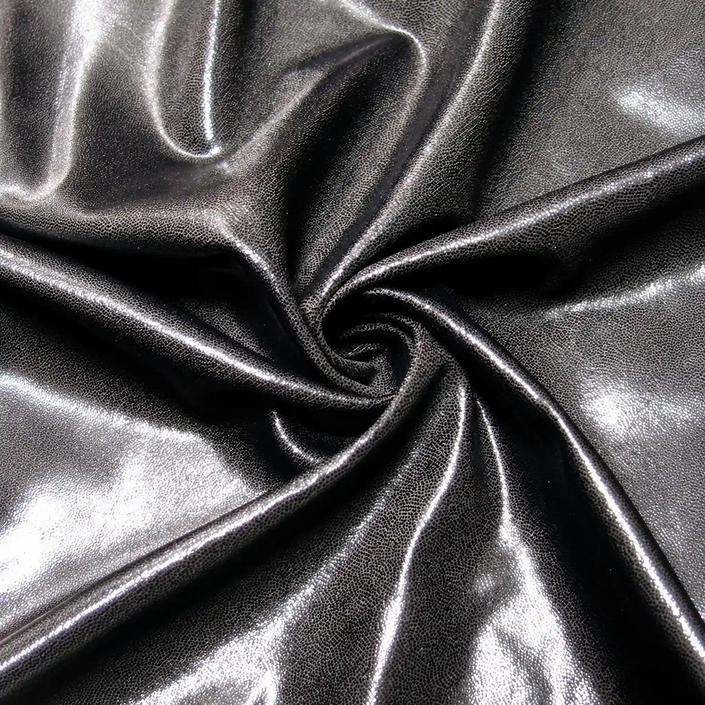 metallic black swatch showing off a sample color