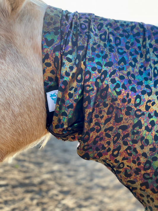 Hologram Leopard Faceless Hood Sleazy