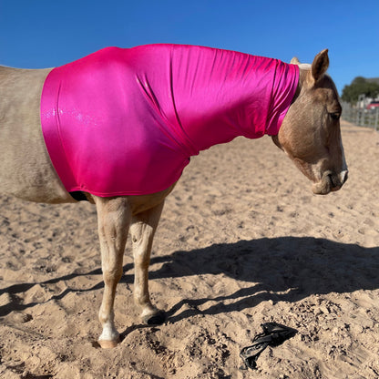 Metallic Hot Pink Faceless Hood Sleazy by Slickhorseware.com