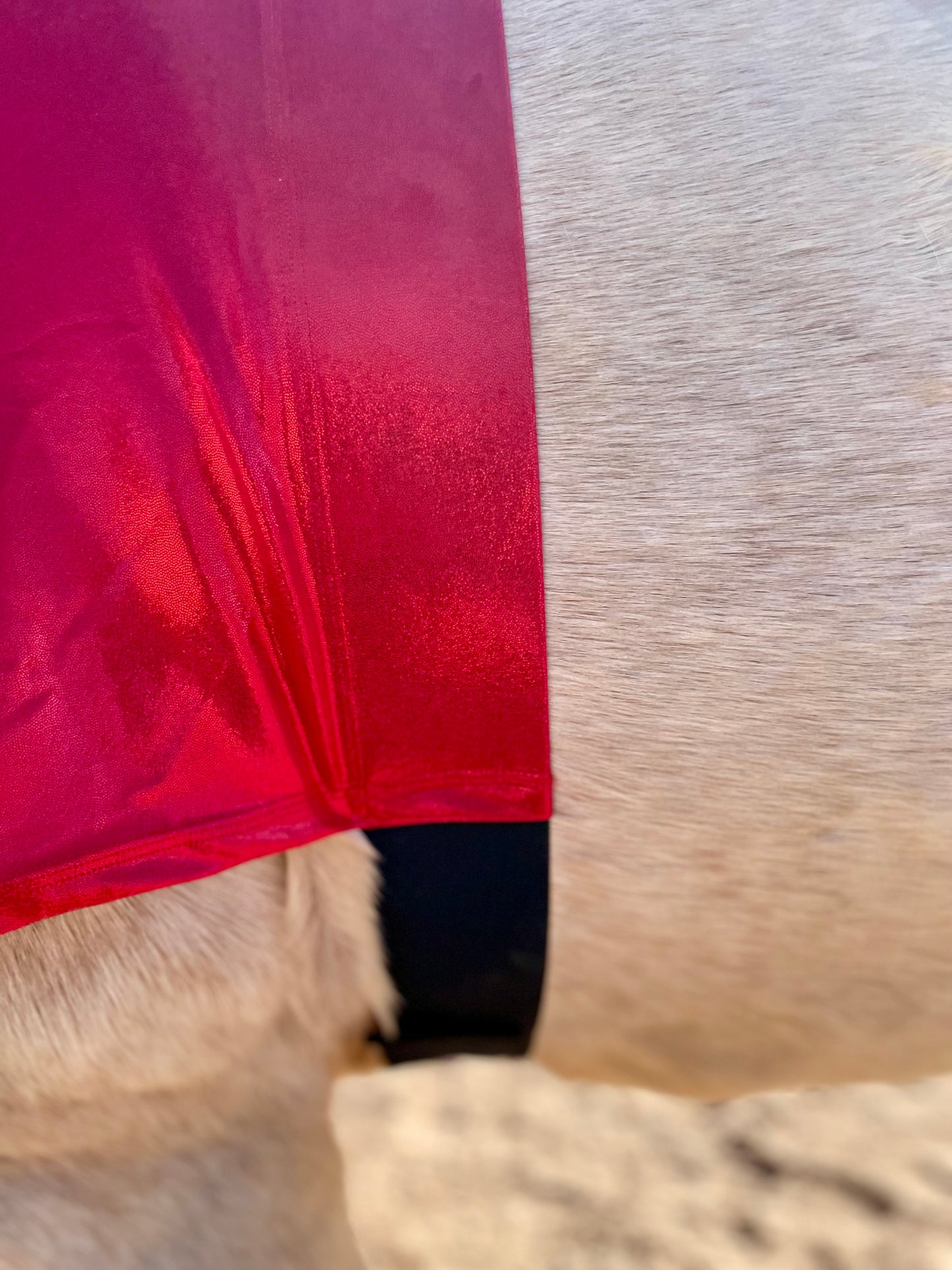 Metallic Red Faceless Hood Sleazy