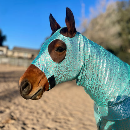 Teal Leopard Full Body Sleazy