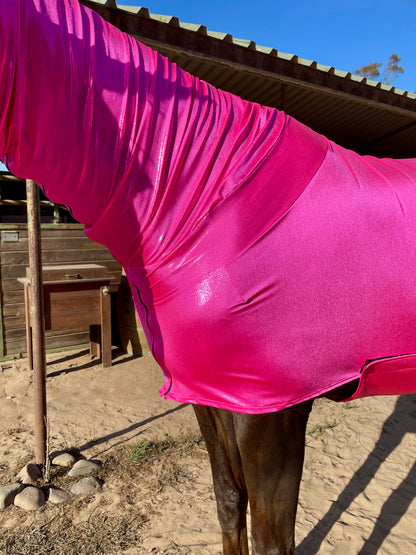 Metallic Hot Pink Faceless Full Body Sleazy