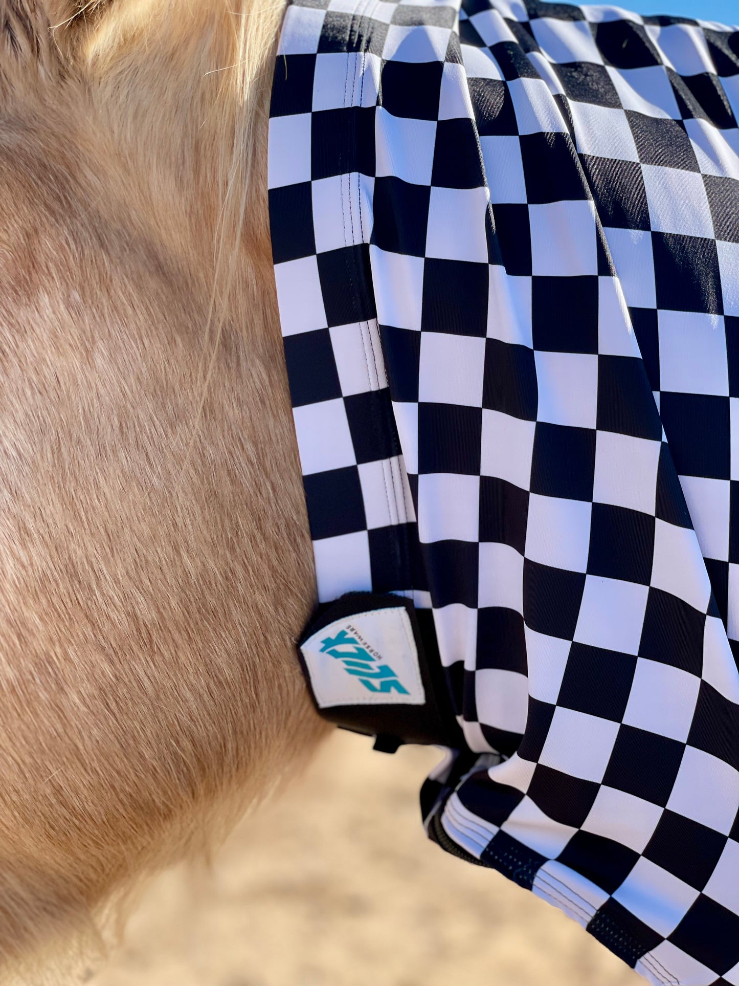 Checkered B&W Faceless Hood Sleazy