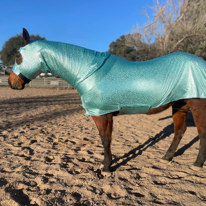 Teal Leopard Full Body Sleazy