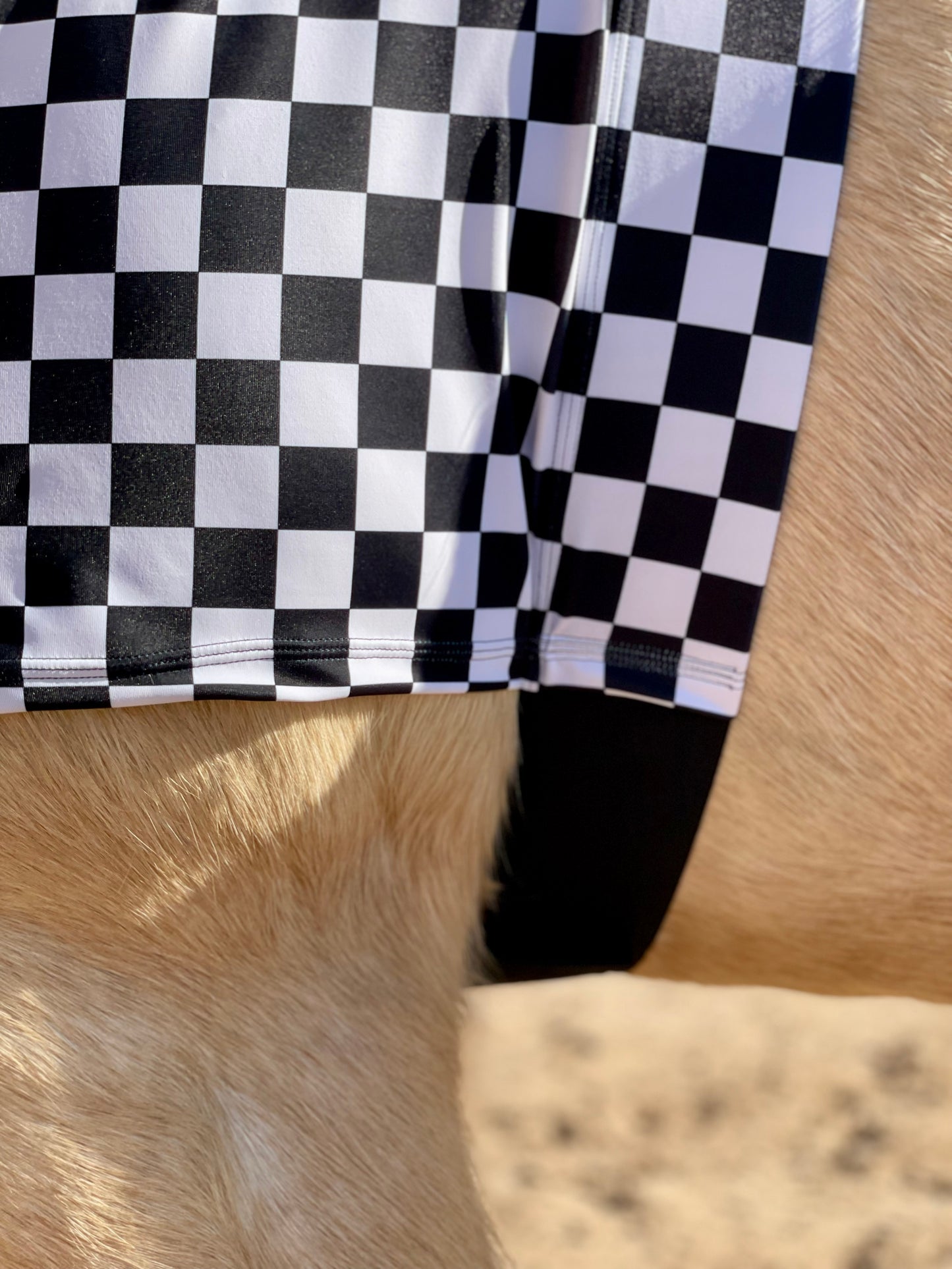 Checkered B&W Faceless Hood Sleazy