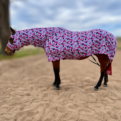 Coco pink full body sleazy horse left side show full sleazy