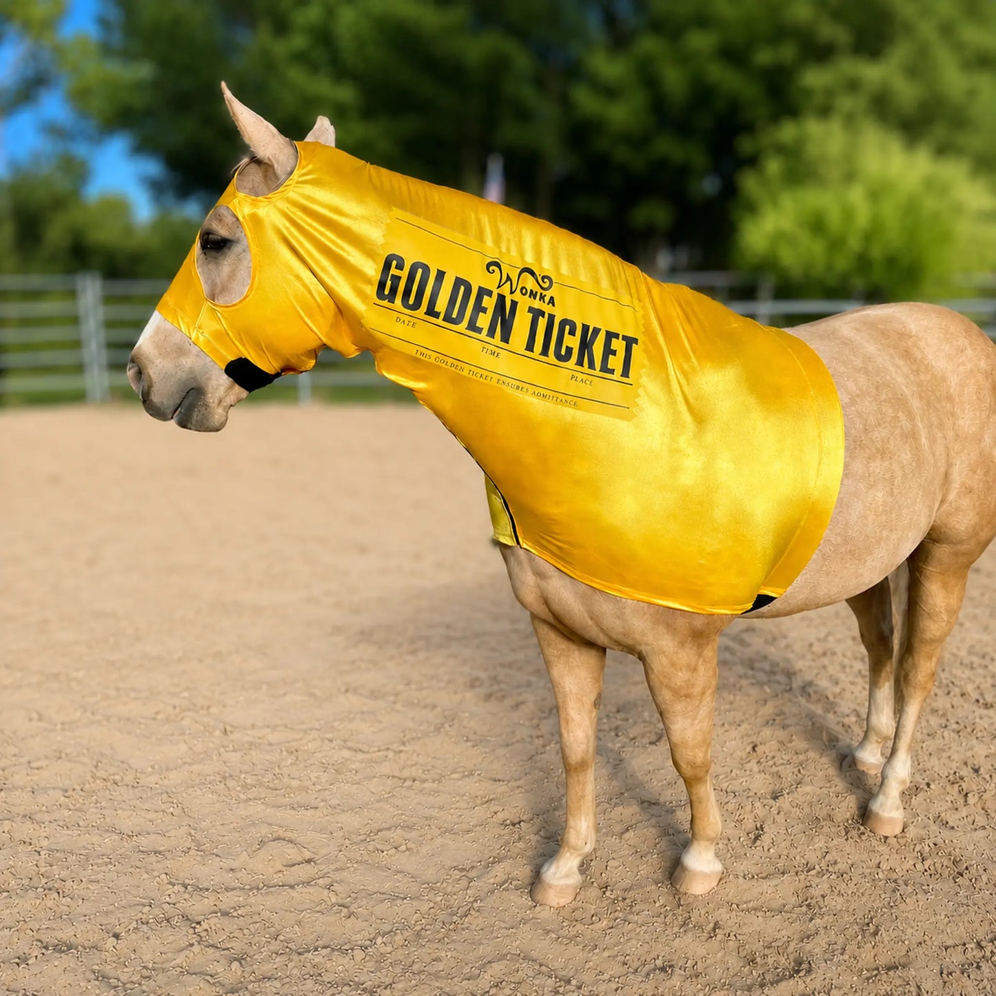 Golden Ticket Horse Costume Hood