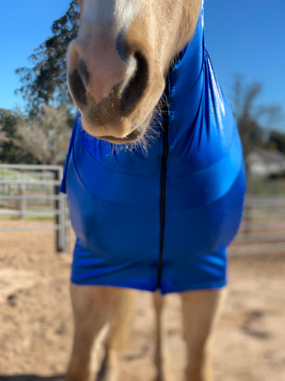 Metallic Royal Blue Faceless Full Body Sleazy