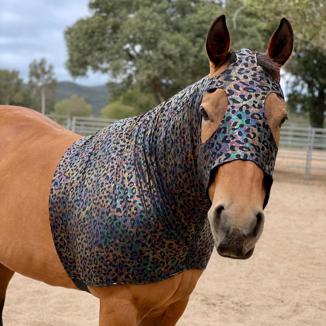 Hologram Leopard Hood Sleazy
