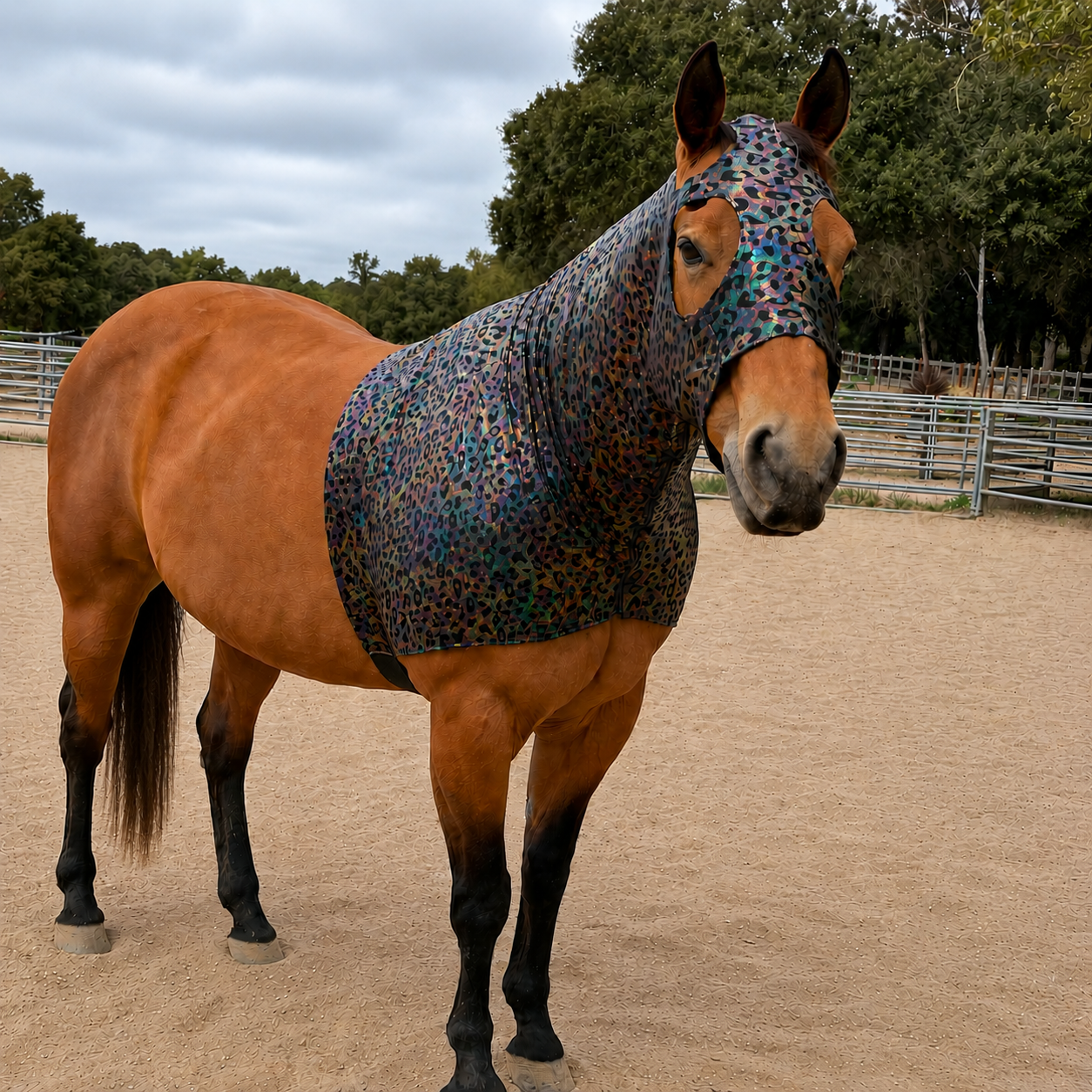 Hologram Leopard Hood Sleazy