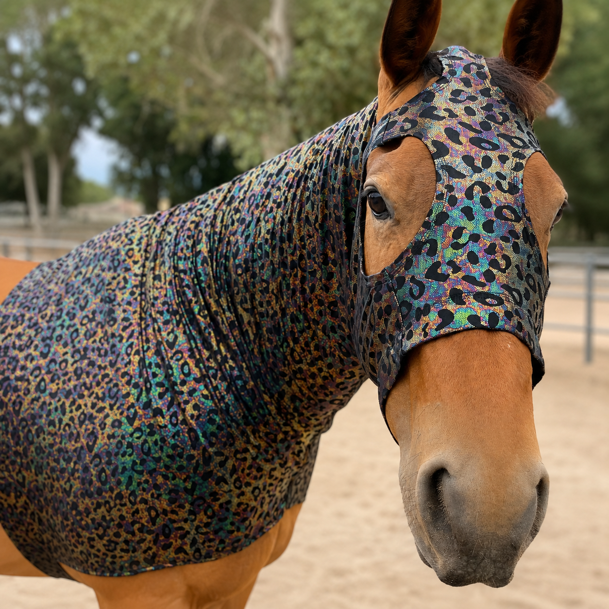 Hologram Leopard Hood Sleazy