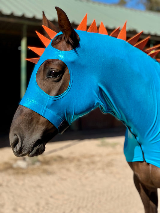 Blue Dragon Horse Costume with Matching Dragon Tail