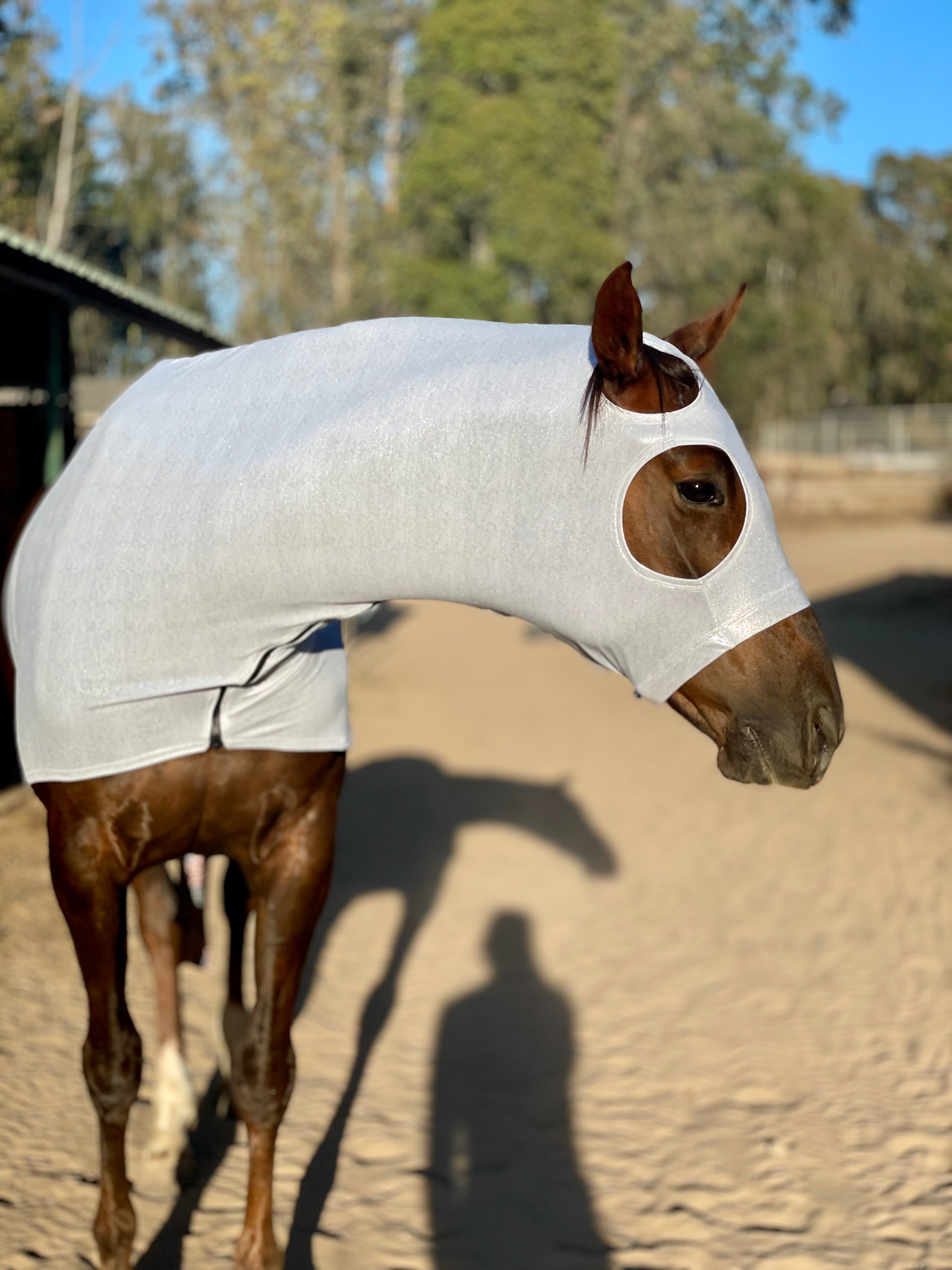 Metallic Silver Hood Sleazy – Slick Horseware