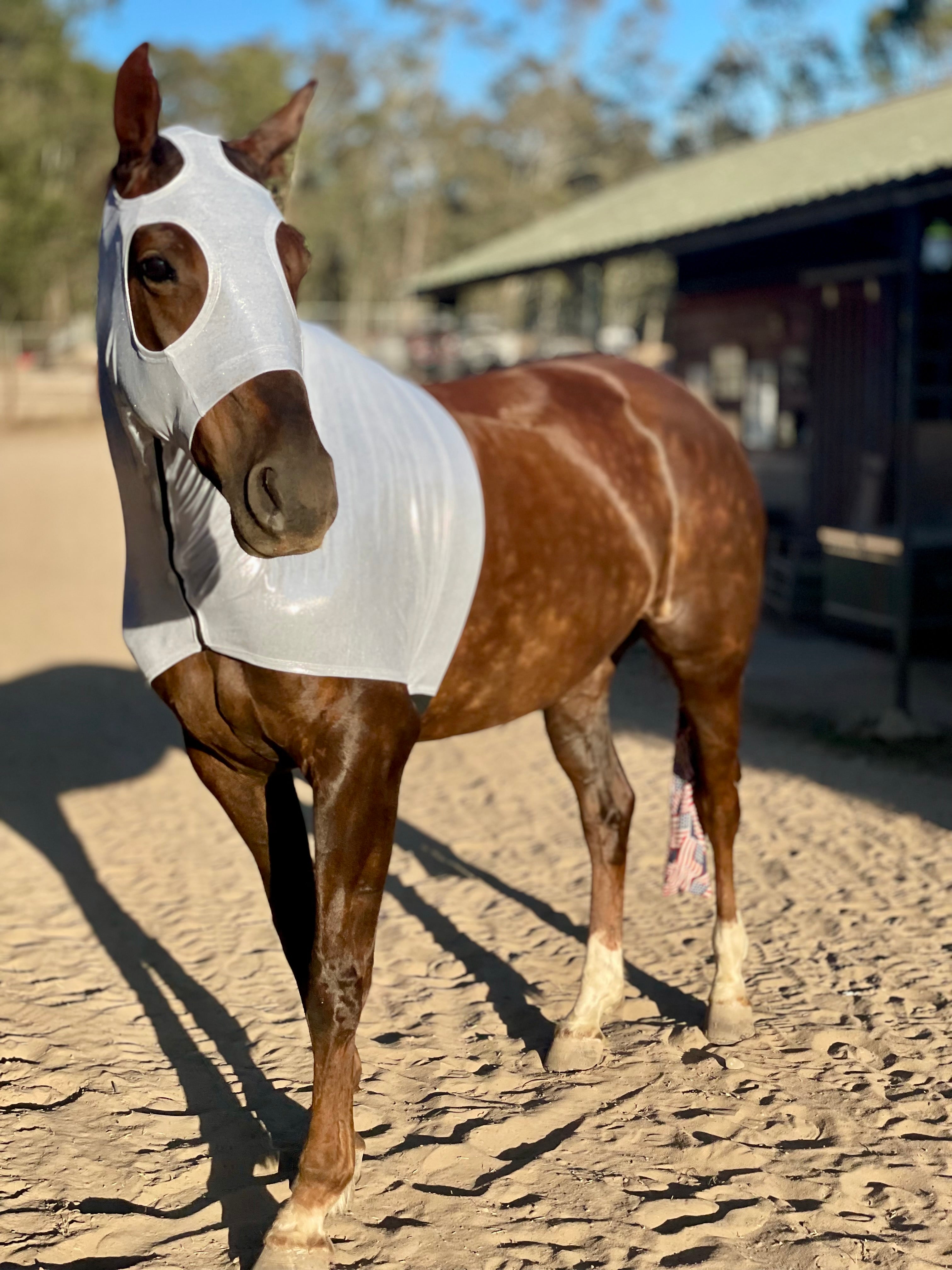 Metallic Silver Hood Sleazy – Slick Horseware