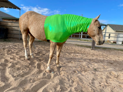 Metallic Lime Green Faceless Hood Sleazy