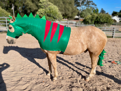 Dinosaur Horse Costume Hood and Tailbag