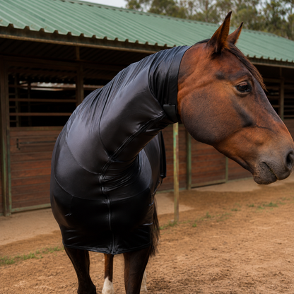 Metallic Black Faceless Full Body Sleazy