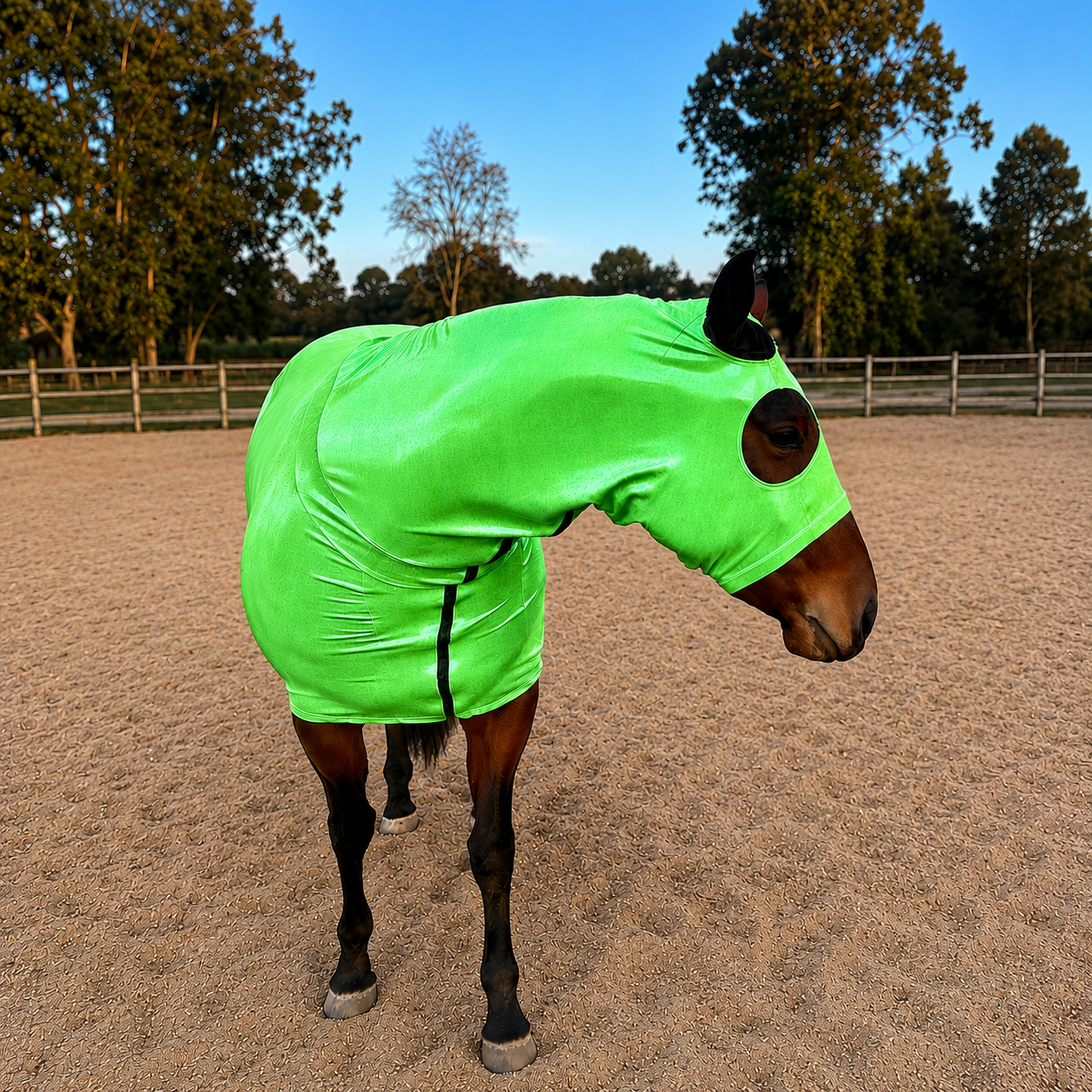 Metallic Lime Green Full Body Sleazy