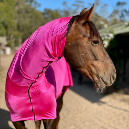 Metallic Hot Pink Faceless Full Body Sleazy
