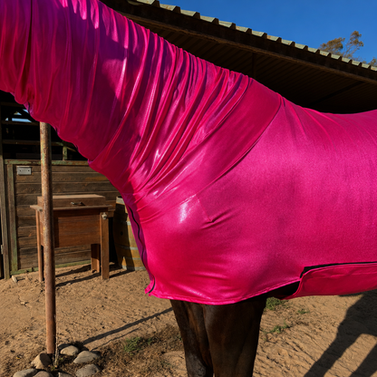 Metallic Hot Pink Faceless Full Body Sleazy