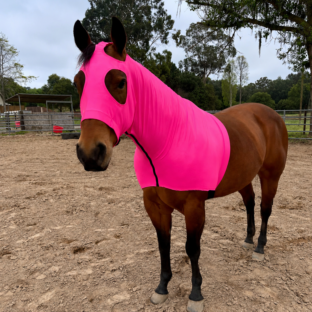 Metallic Hot Pink Hood Sleazy
