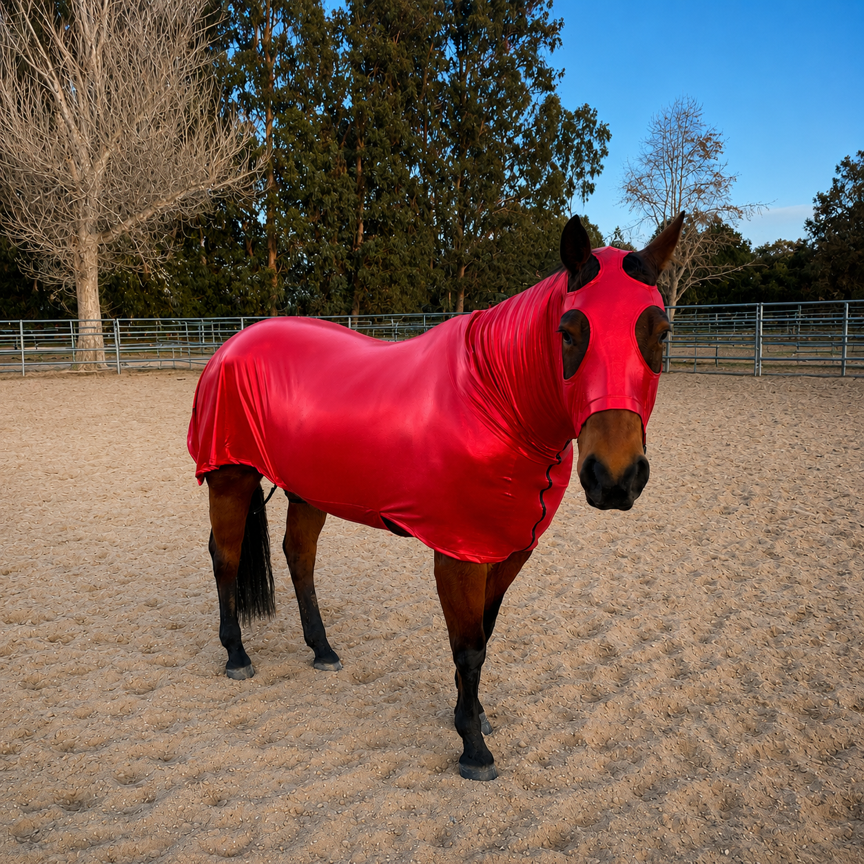 Metallic Red Full Body Sleazy