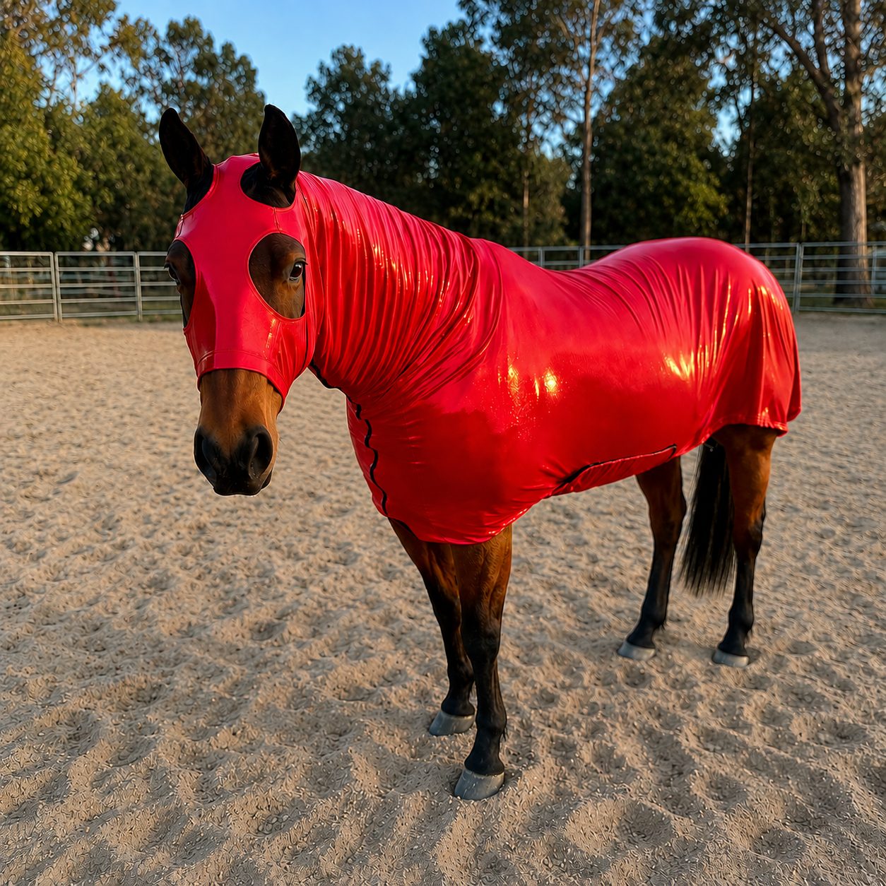 Metallic Red Full Body Sleazy