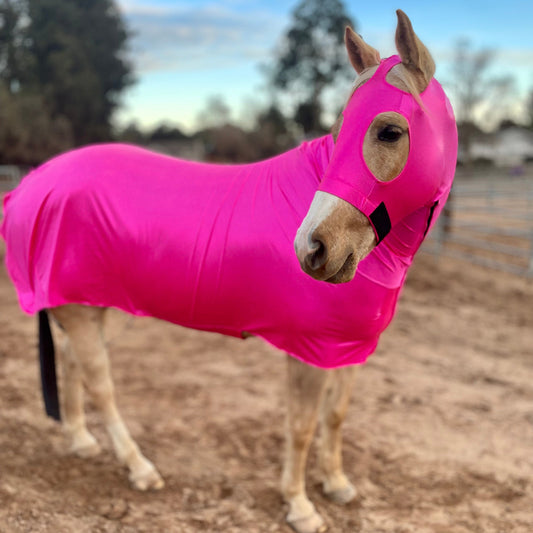 Metallic Hot Pink Full Body Sleazy from www.slickhorseware.com