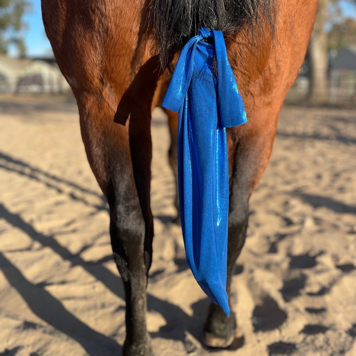 Metallic Royal Blue Tailbag from www.slickhorseware.com