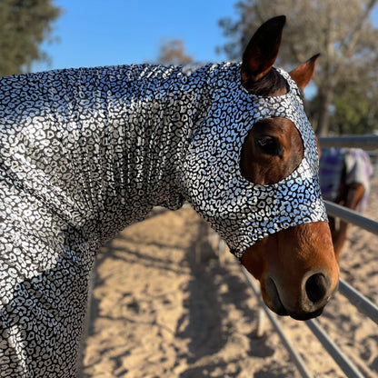 Silver Leopard Sleazy Hood from www.slickhorseware.com