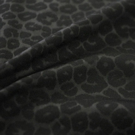 Embossed Black Leopard Faceless Full Body Sleazy