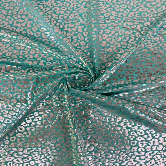 Teal Leopard Faceless Full Body Sleazy