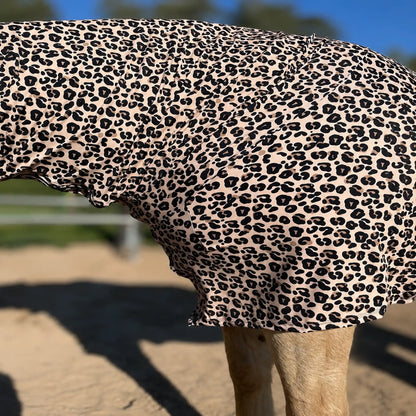 leopard faceless full body sleazy side neck view up close