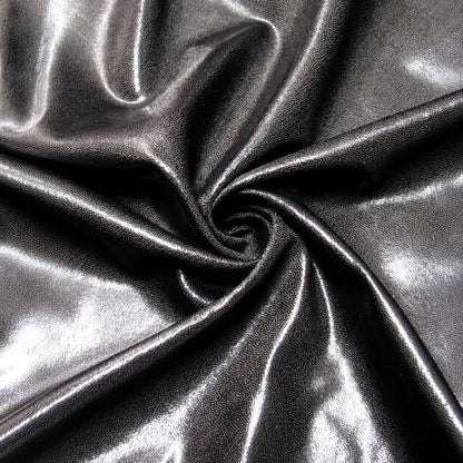 metallic black swatch showing off a sample color