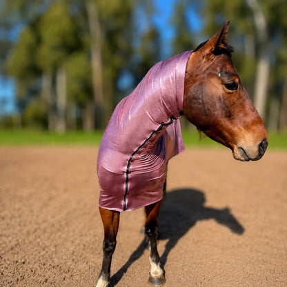 metallic rose faceless full body sleazy horse front view