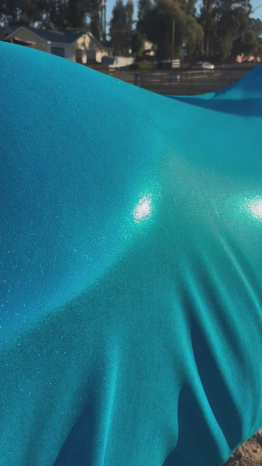 Metallic Turquoise Faceless Full Body Sleazy