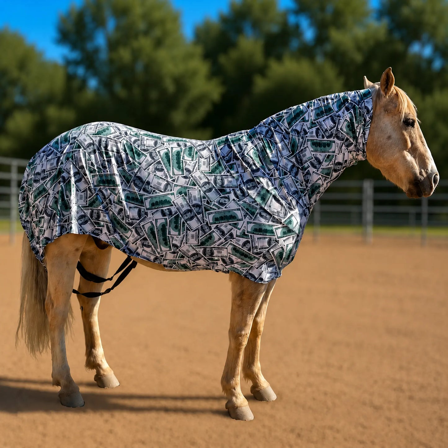 Money Faceless Full Body Sleazy horse right view